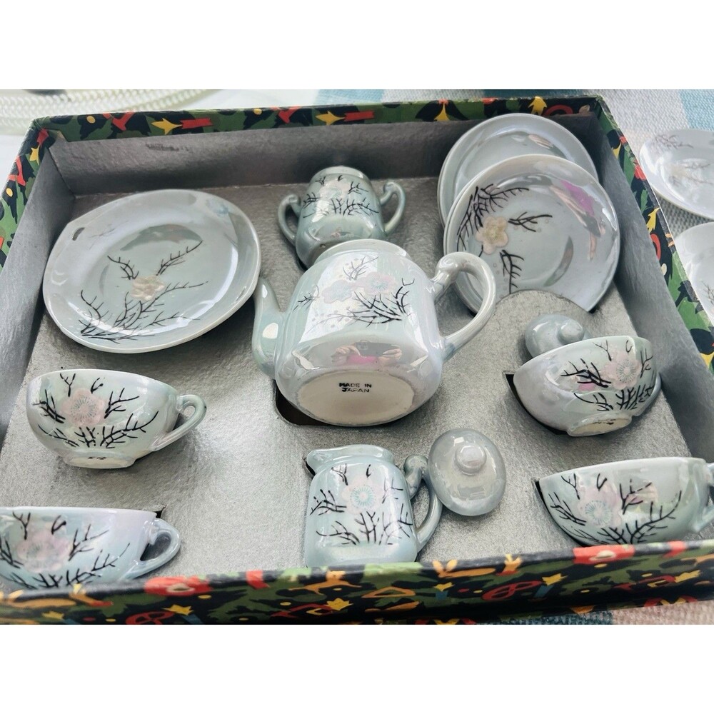 Vintage 1950’s The Little Hostess Porcelain Tea Set Japan Original Box